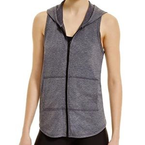 Elie Tahari Sport Zip Up Hoodie Vest